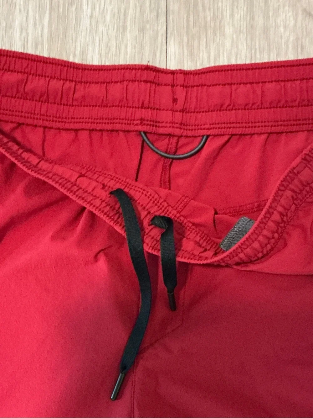 all in motion Red Men's Athletic Shorts with Zip Pockets